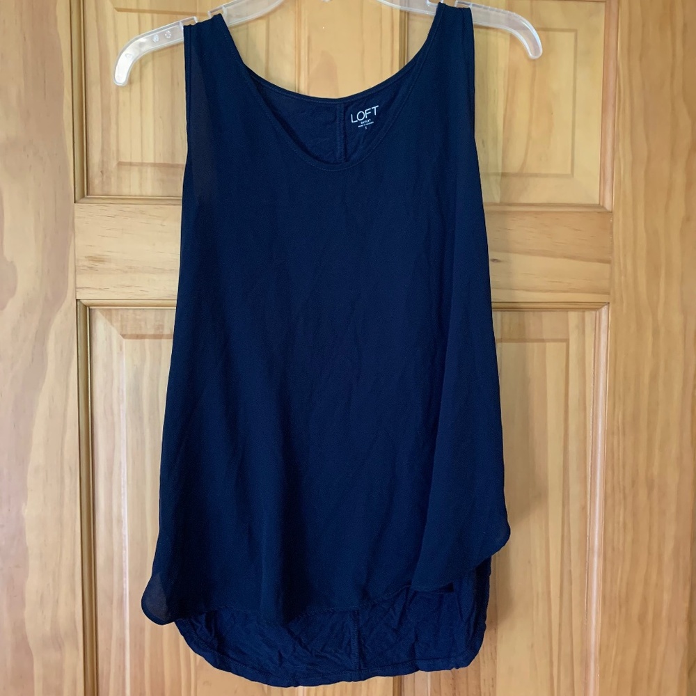 Loft navy tank top